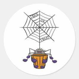 Adesivo Cartoon Spider pendurado no Balde de retenção da W