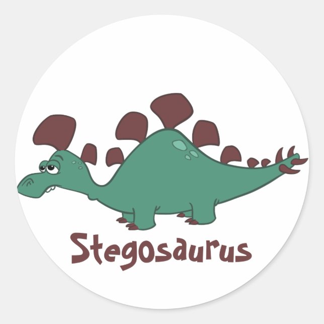 Adesivo Cartoon Stegosaurus (Frente)