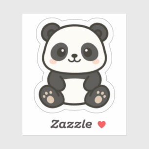 Adesivo Cartoon Sticker Adorável Kawaii Panda