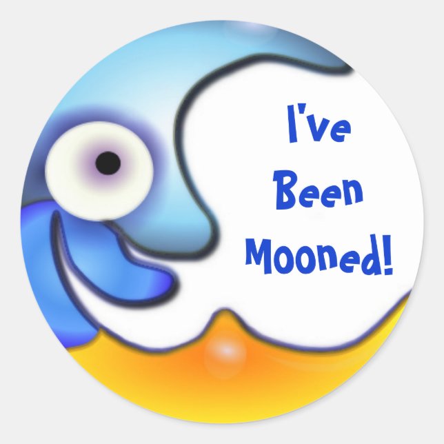 Adesivo Cartoon Sticker Louco "I've Moony" (Frente)