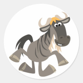 Adesivo Cartoon Tap Dancing Wildebeest Sticker