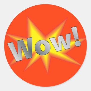 Adesivo Cartoon WOW