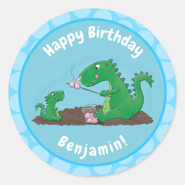 Adesivo Cartoons de marshmallow de dragões-cúpulas (Frente)