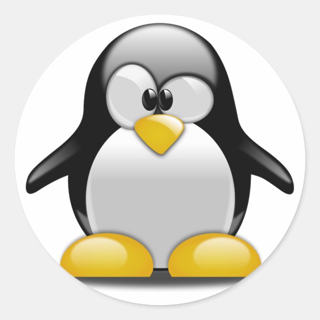 Adesivo Cartum Pinguim Bonito (Frente)