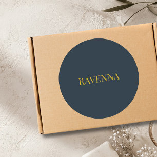 Adesivo Carvão Dourado Nome Personalizado Presente de Luxo