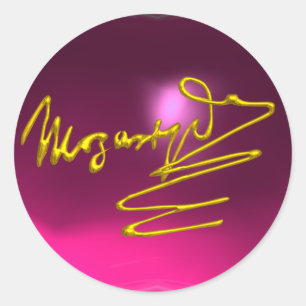 Adesivo CASA A MOZART, ametista roxo rosa