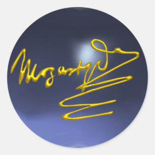 Adesivo CASA A MOZART, topaz azul