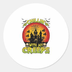 Adesivo Casa Assombrada Chillin Creeps Halloween Bruxas Sk