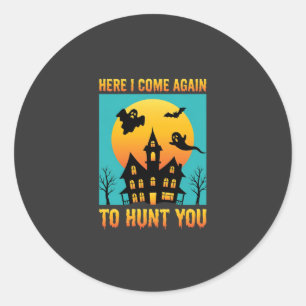 Adesivo Casa Assombrada de Halloween Pendurada Com Minhas 