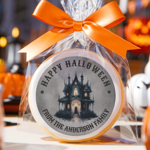Adesivo Casa Assombrada Gótica Vitoriana Feliz Halloween