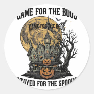 Adesivo Casa Assombrada Halloween Gravura Vintage Assustad