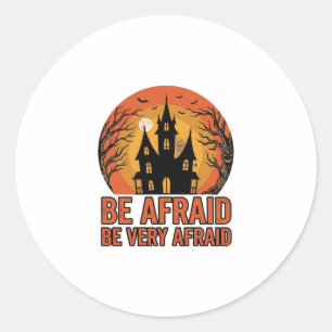 Adesivo Casa Assombrada Tenha Medo Design de Halloween Vin
