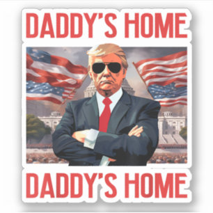 Adesivo Casa Branca de Trump Daddys 2024