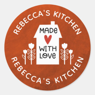 Adesivo Casa Branca Personalizada Com Amor