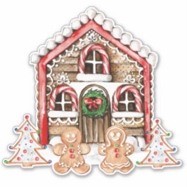 Adesivo Casa Candy Cane, gengibre, prato feminino