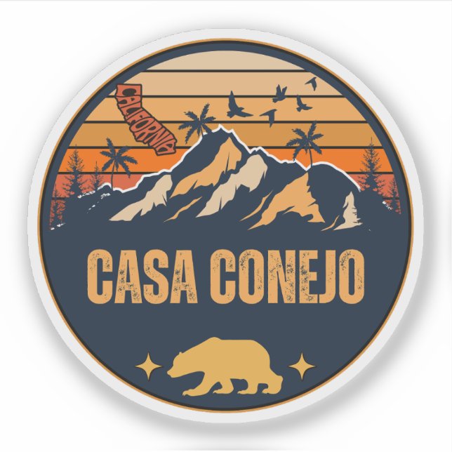 Adesivo Casa Conejo, Califórnia (Frente)