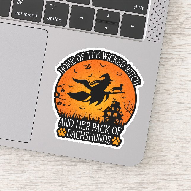 Adesivo Casa Da Bruxa E Seu Pacote De Sacos Legal (Detalhe)