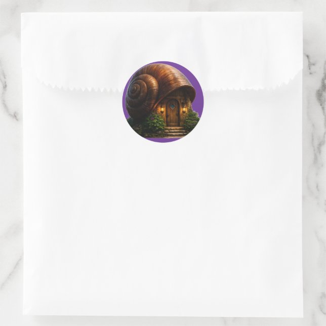 Adesivo Casa de balsa de concha de caracol floresta encant (Bolsa)