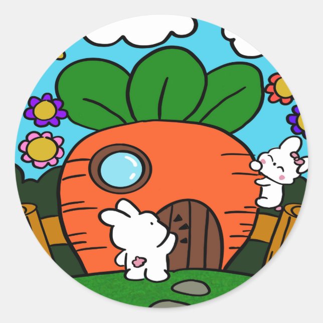 Adesivo casa de bunny (Frente)