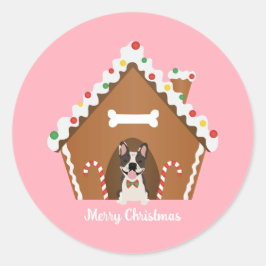 Adesivo Casa de Cachorro Feliz de Natal