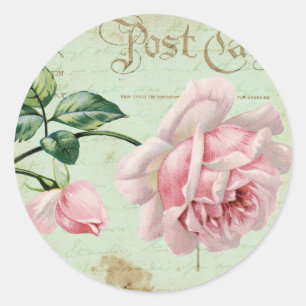 Adesivo Casa de campo floral elegante dos rosas femininos