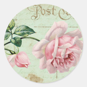 Adesivo Casa de campo floral elegante dos rosas femininos