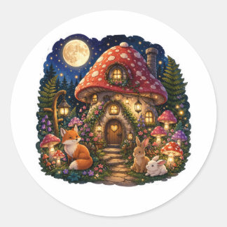 Adesivo Casa de Cogumelo Encantado Sticker Fantasia