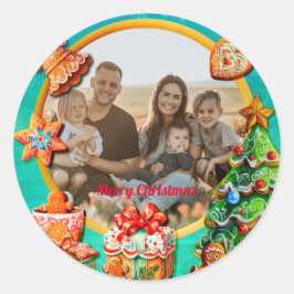 Adesivo Casa de doces de pão de Natal e Ano Novo