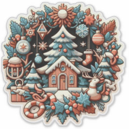Adesivo Casa de Natal