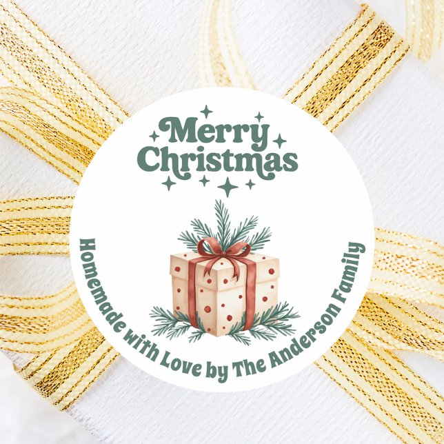 Adesivo Casa de presentes de Natal (Criador carregado)
