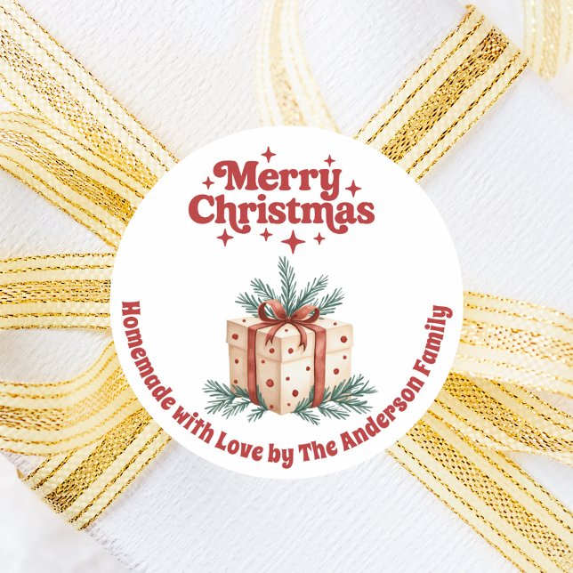 Adesivo Casa de presentes de Natal (Criador carregado)