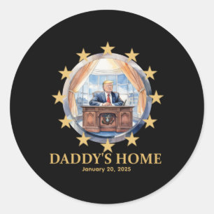 Adesivo Casa do pai Donald Trump 2025 Oval Office Inaug