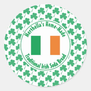 Adesivo Casa Fabricada pela IRISH SODA BREAD Ireland Flag 