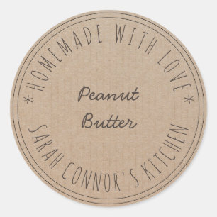 Adesivo Casa feita com amor Peanut Butter Kraft Baking