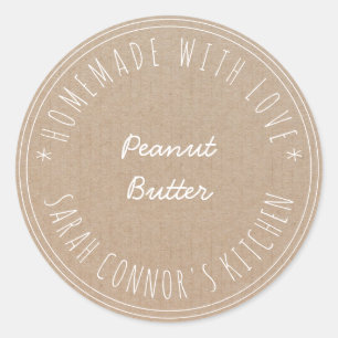 Adesivo Casa feita com amor Peanut Butter Kraft Baking