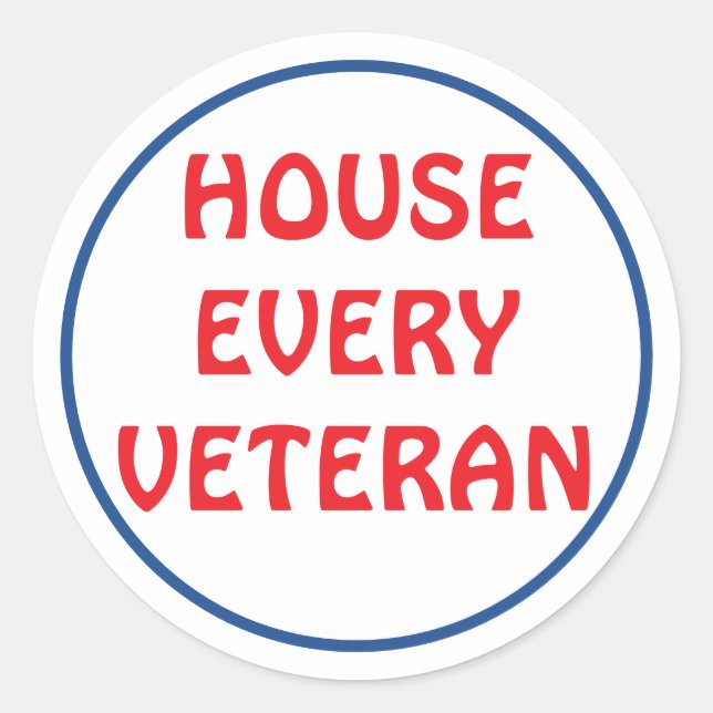 Adesivo Casa para Todos os Veteranos (Frente)