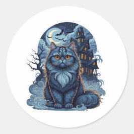 Adesivo Casa Persa Assombrada - Gato Persa Estranho