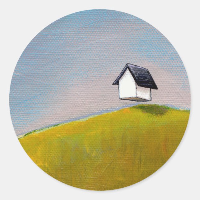 Adesivo Casa voadora para ver a divertida e única arte (Frente)