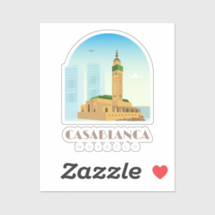 Adesivo Casablanca cidade de morocco Skyline