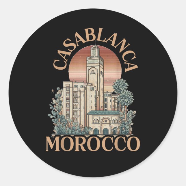 Adesivo casablanca marrocos (Frente)