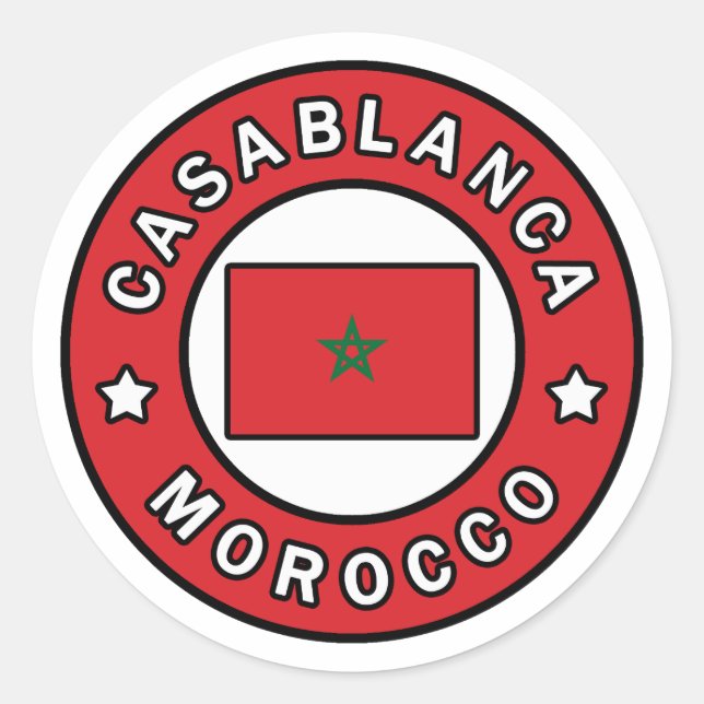 Adesivo Casablanca Marrocos (Frente)