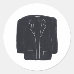 Adesivo Casaco Blazer Preto Profissional Presente de Moda