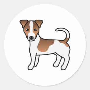 Adesivo Casaco Branca E Suave Jack Russell Terrier Dog