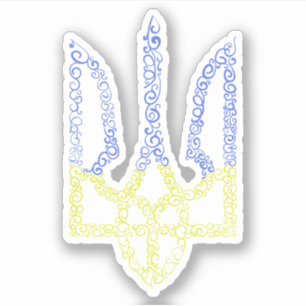 Adesivo Casaco da Ucrânia do modelo espiral tridente de ar