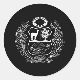 Adesivo Casaco de Armas Bandeira do Peru