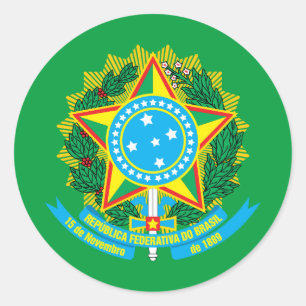 Adesivo Casaco de Armas Brasileiras