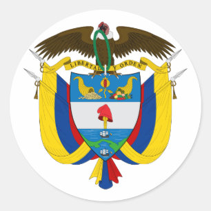 Adesivo Casaco de armas Colômbia