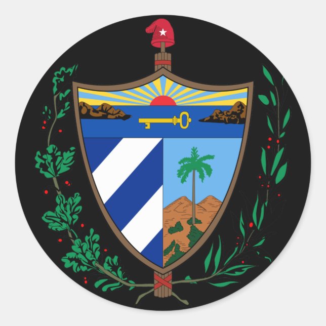 Adesivo casaco de armas cuba (Frente)