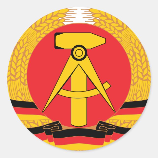 Adesivo Casaco De Armas Da Alemanha Oriental (Frente)