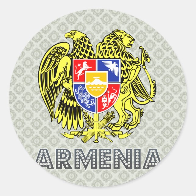 Adesivo Casaco de armas da Armênia (Frente)